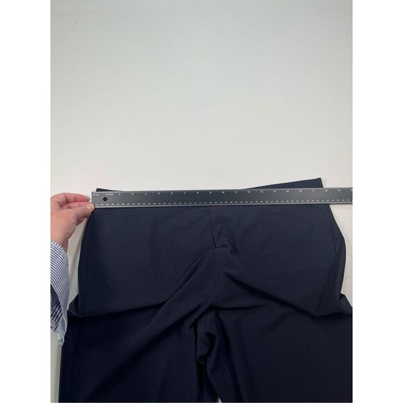 NEW Eileen Fisher Washable Stretch Crepe Pant Pull On Slim Fit Navy Size Large - Picture 5 of 8